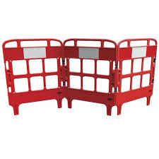 3 Way Gate Barrier with Reflectives - Red