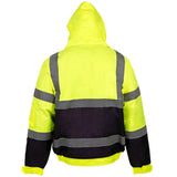 Supertouch Hi Vis Yellow 2 Tone Bomber Jacket