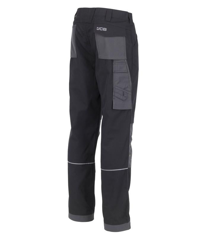 JCB Trade Plus Rip Stop Black/Grey Trouser