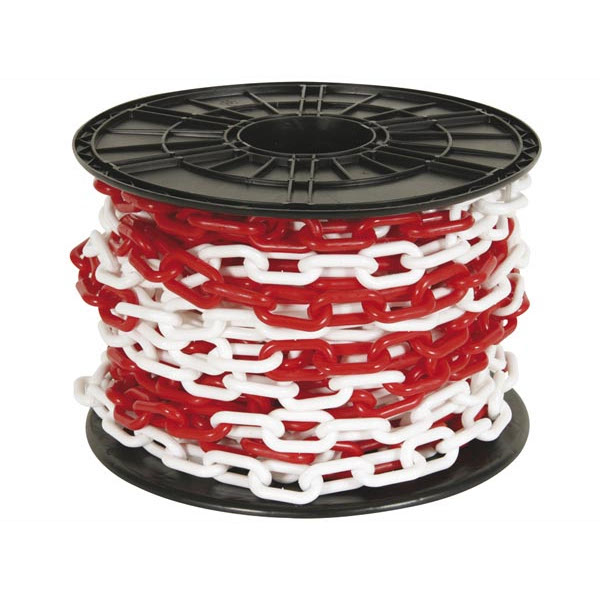 8mm Chain 25M Red/White