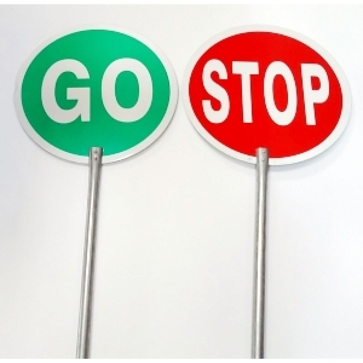 Temporary Stop And Go Sign _ Manually operated temporary STOP and GO ...