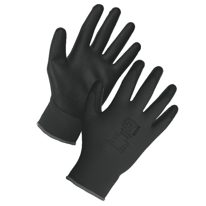 Supertouch Black PU Fixer Glove (Pack of 12)
