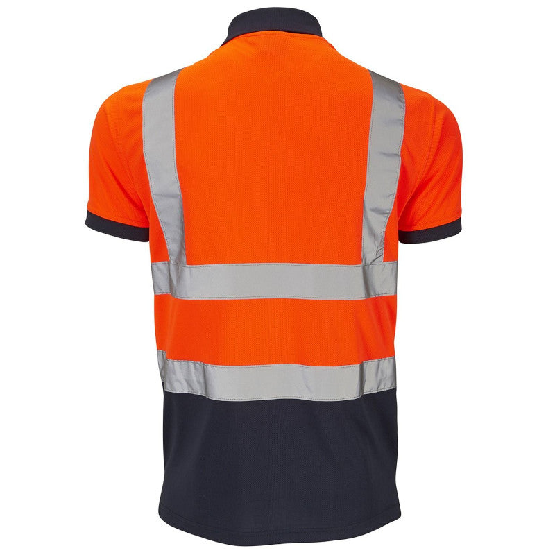 Supertouch Hi-Vis 2 Tone Orange Polo Shirt