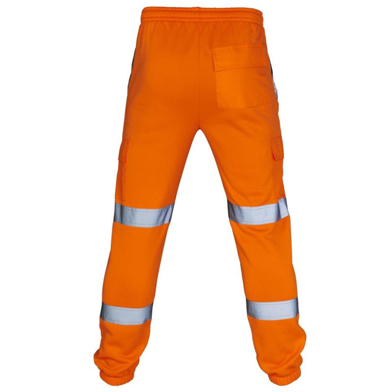 Supertouch Hi Vis Orange 2 Tone Jogging Bottoms