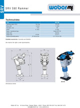 Weber SRV 590-11 Rammer/Jumping Jack