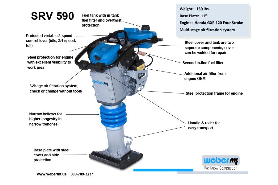 Weber SRV 590-11 Rammer/Jumping Jack